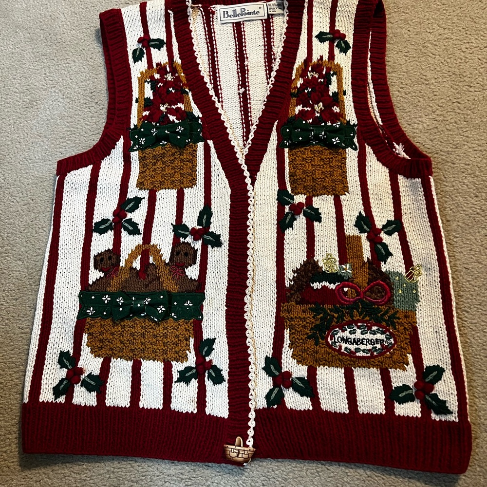 Longaberger Christmas Vest